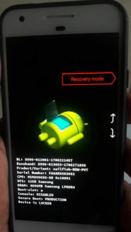 Cómo ingresar al modo de recuperación Android 8.1