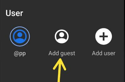 Cómo cambiar al modo invitado en Android 9