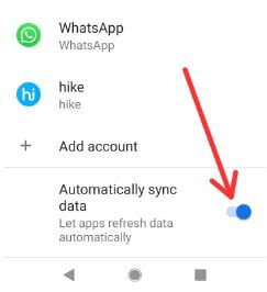 Cómo deshabilitar la sincronización automática en Android 9 Pie