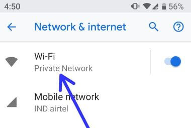 Cómo encender WiFi automáticamente Android 9 Pie