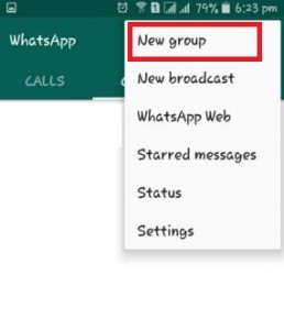 Cómo crear un grupo en WhatsApp Android