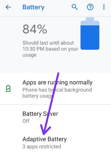 Cómo activar la batería adaptable en Pixel 3, 3 XL, 3a, 3a XL