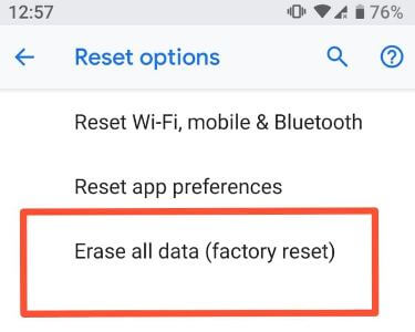 Cómo restablecer Pixel 3 a la configuración de fábrica