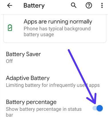 Cómo mostrar el porcentaje de batería en Google Pixel 3a y Pixel 3a XL