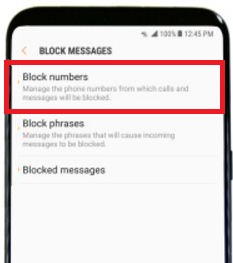 Bloquear número en samsung galaxy S8 y galaxy S8 plus