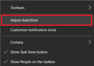 Cómo cambiar la fecha y la hora en Windows 10