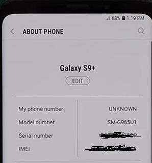 Cómo cambiar el nombre del dispositivo en Galaxy S9 y Galaxy S9 Plus