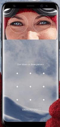 configurar el escaneo de iris en Samsung galaxy S8